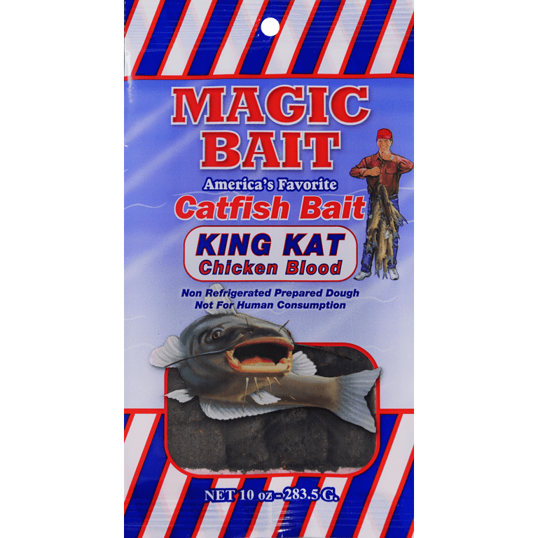 Magic Bait King Kat Chicken Blood Catfish Dough Bait, 10 oz 