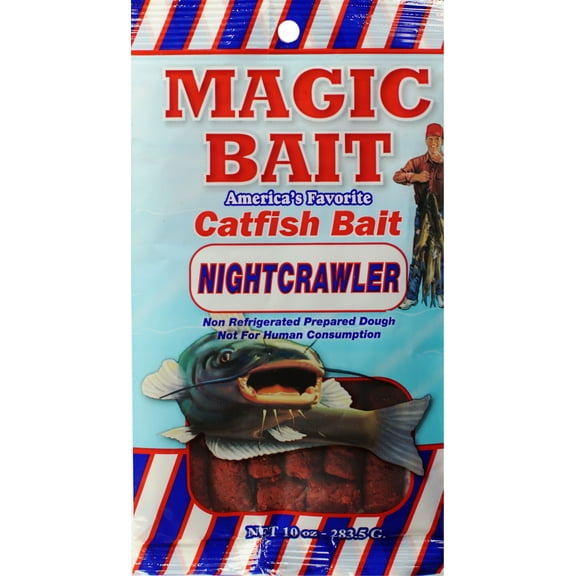 Magic Bait Nightcrawler Catfish Dough Bait, 7 oz