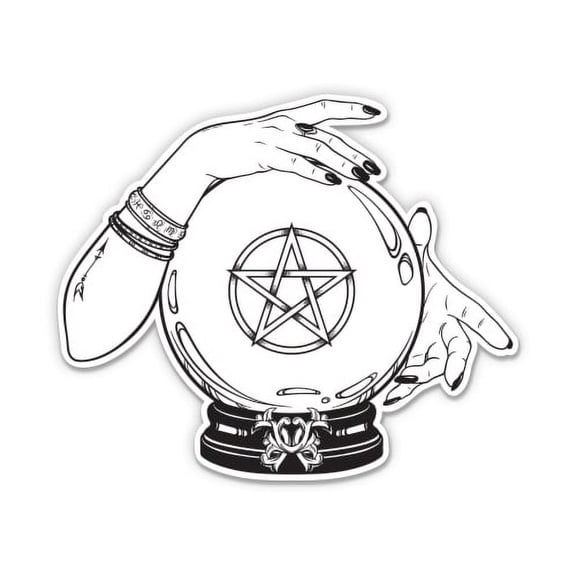Magic Ball Fortune Teller Psychic - 3" Vinyl Sticker - For Car Laptop Water Bottle Phone - Waterproof Decal