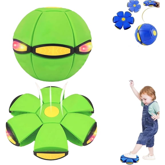 Magic Ball,Magic Bouncing Ball,Interactive Pop-Up Transform,Parent Interaction,with 6 Light (Green)