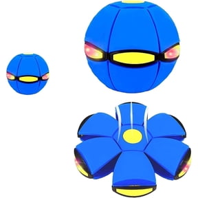 Magic Ball, Magic Bouncing Balls with 6 Light, Magic Meta Ball Flying Saucer, Dual Form Freely Switchable Bouncy Ball for Indoor & Outdoor
