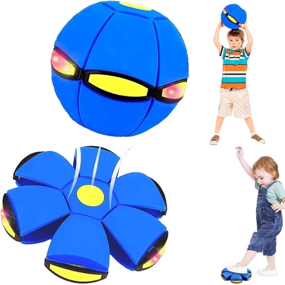 Magic Ball, Magic Toys Bouncing Ball, Dual Form Freely Switchable, with 6 Light (Blue)