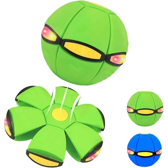 Magic Ball, Magic Meta Ball, Magics Bouncing Balls, Dual Form Freely Switchable, The MagicBall with 6 Light, Suitable for Indoor & Outdoor Use (Green)