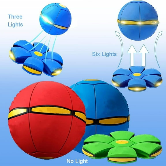 Magic Ball, Magic Meta Ball, Magics Bouncing Balls, Dual Form Freely Switchable, The MagicBall with 3 Light, Suitable for Indoor & Outdoor Use