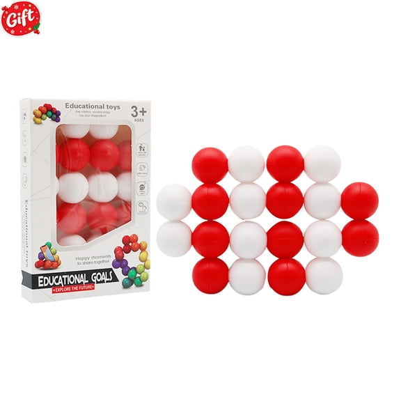 Magic Ball Spatial Puzzle Fidget Stress Relief Toy, Compact Plastic Interactive Educational Game, Boost Spatial Awareness Problem-Solving, Birthday Holiday Family Gift for Kids Ages 3-12