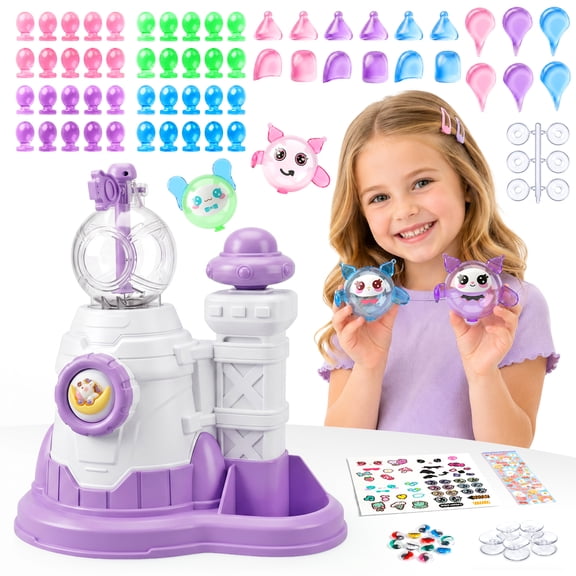 Carsky Unicorn Bubble Balloon Decorating Kit with 40 Balloons, Balloon Maker, Stickers and DIY Accessories, Creative Party Craft Activity Gift