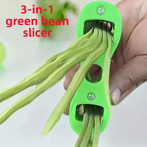 Magic Bean Sprout Cutter, Large Bean Sprout Slicer, Bean Sprout Shredder, Long Bean Cutter for Home Use Green