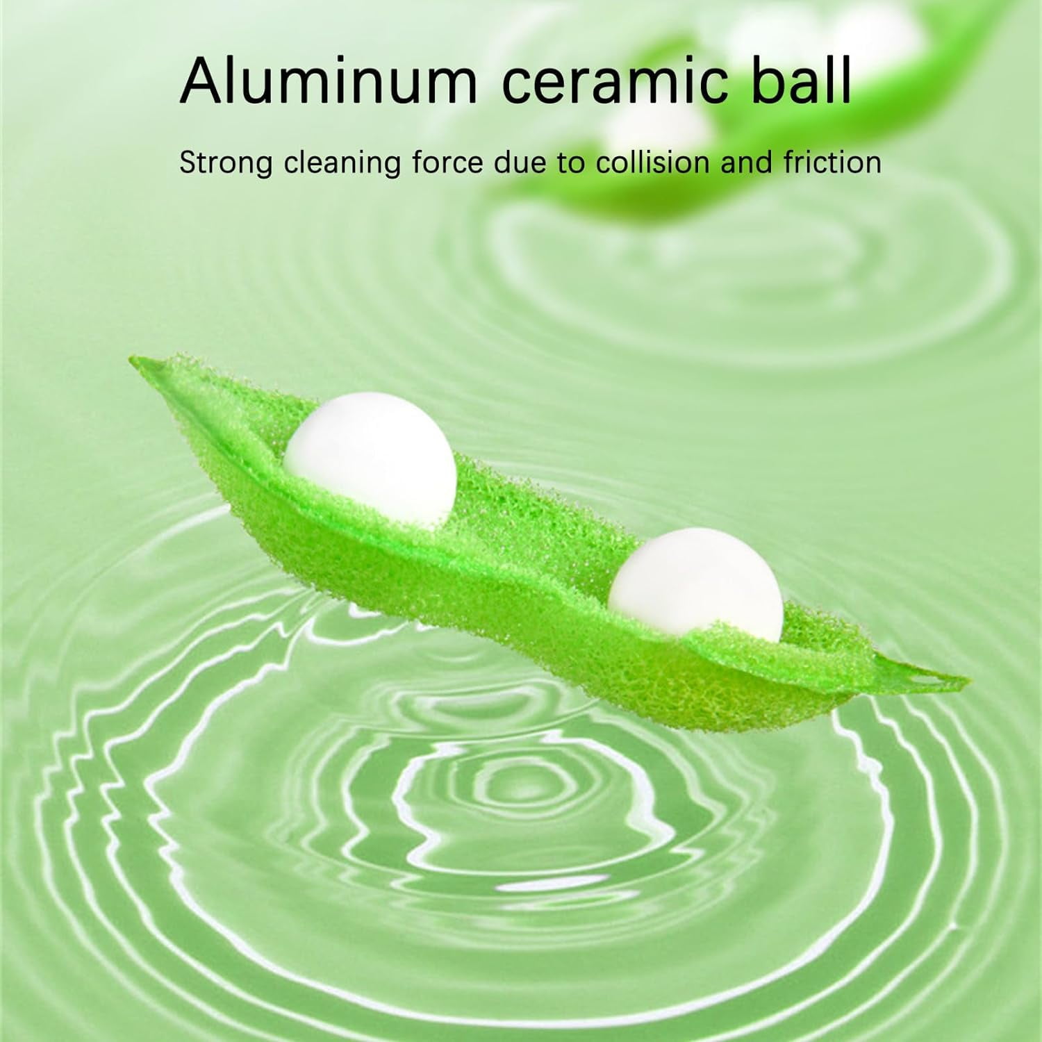 3 Spugne Magic Beans Per Pulizia Bottiglie | Forma Di Pisello Con Sfere Ceramica - Divertente Ed Efficace - Foto 10