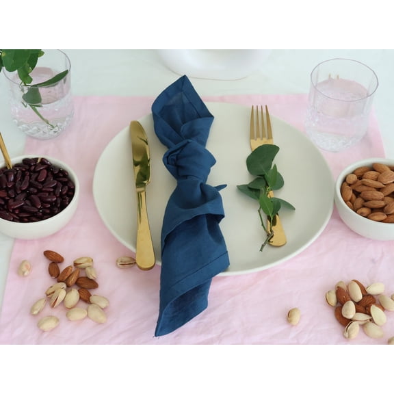 Magic Bedding Cotton Napkin. Softened Cotton Table Napkin. Teal Blue Napkins. Napkin Set Cloth Reusable Decor Table Napkins Cocktail Party Wedding Napkins (16X16Inch 40 Pieces)