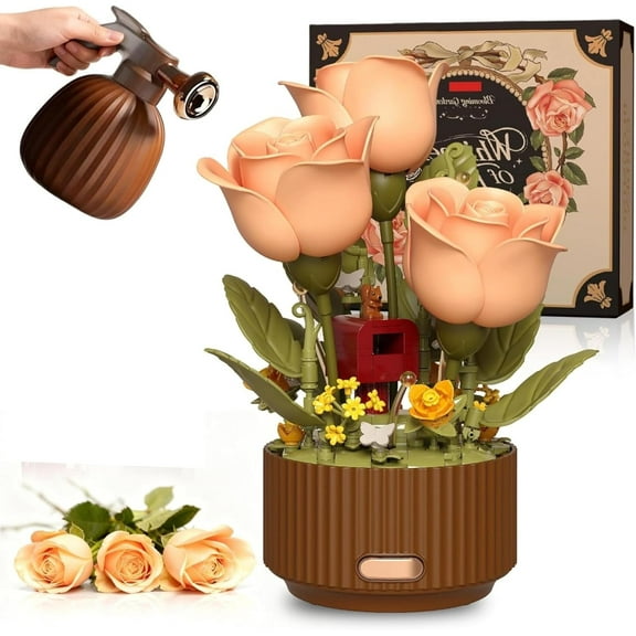 Magic Blooming Rose Building Block - Remote Control Flower