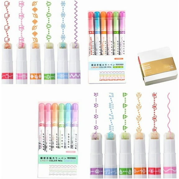 Magic Border Pen,Gracegrip Magicborder Pen,Gracegrip Magic Border Pens,Grace Grip Magic Border Pen,Magic Border Stamp Pens For Paper,For Drawing Note Taking