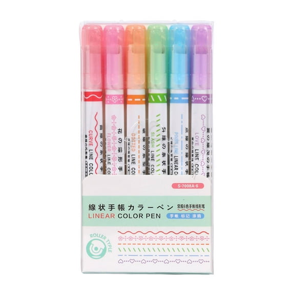 Magic Border Stamp Pen Funny Grace Grip Magicborder Border Pens for Paper Roller-Tip Design for Effortless Decorative Lines or Journal Planner Scrapbook Art