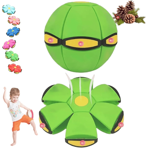 Magic Bouncing Ball - Magic Meta Ball, Magic Flying Saucer, Bouncy Ball, Parent-Kid Interaction, Doggy Disc Balls for Small & Large Dogs, Dual Form Freely Switchable