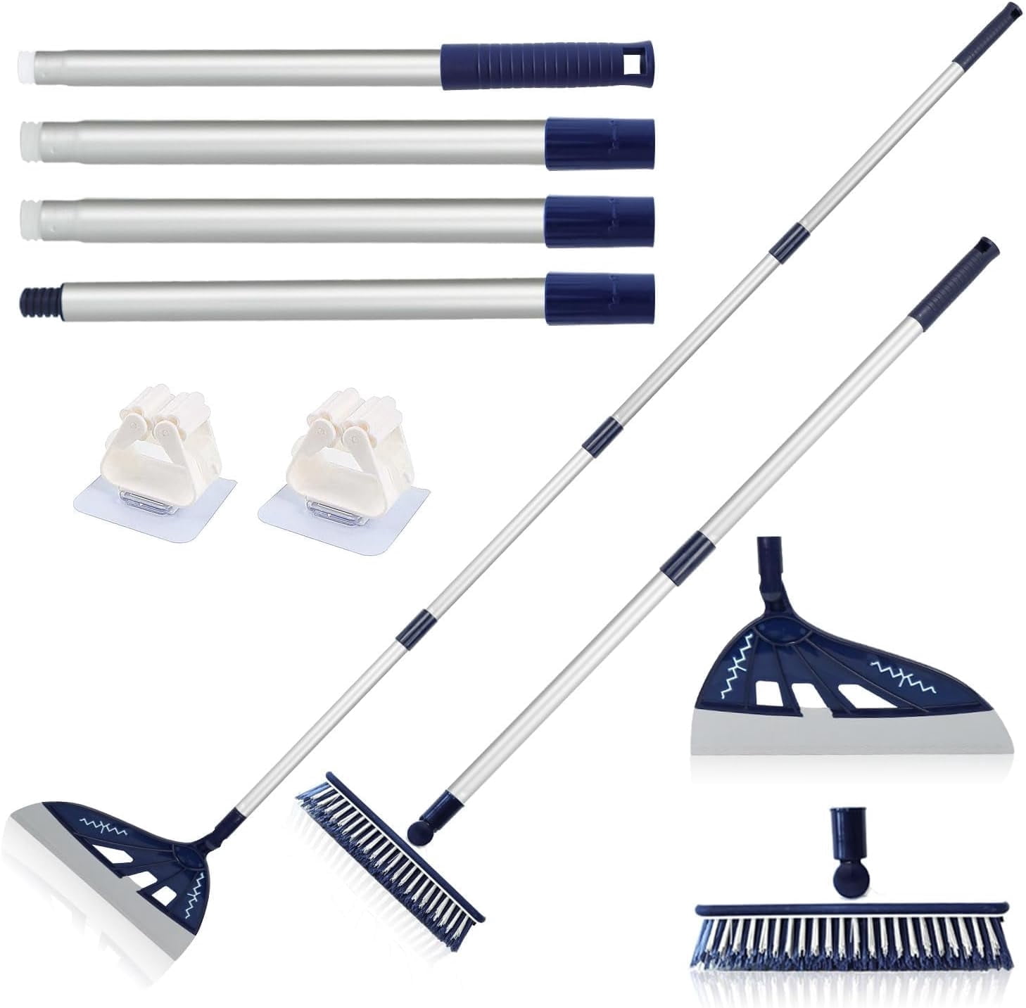 BURFERLY, Multifunction Silicone Magic Broom Sweeper, Blue - Walmart.com