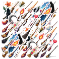 thumbnail image 1 of Magic Broomstick Stickers, Waterproof Halloween Sticker for Water Bottle Laptop Phone Cases Planner Skateboard Luggage Helmet Party Favor Decor, Ideal for Adults Teens Teacher Rewards, 1 of 9
