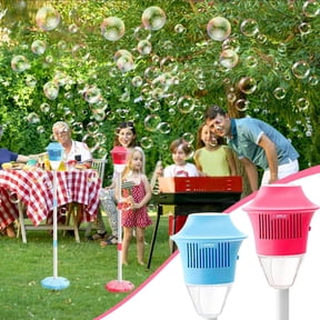 Magic Bubble Maker Outdoor, Street Lamp Bubble Machine, Automatic Standing Bubble Machine with Music and Lights, Height Adjustable Up to 47 Inches, Garden Decor