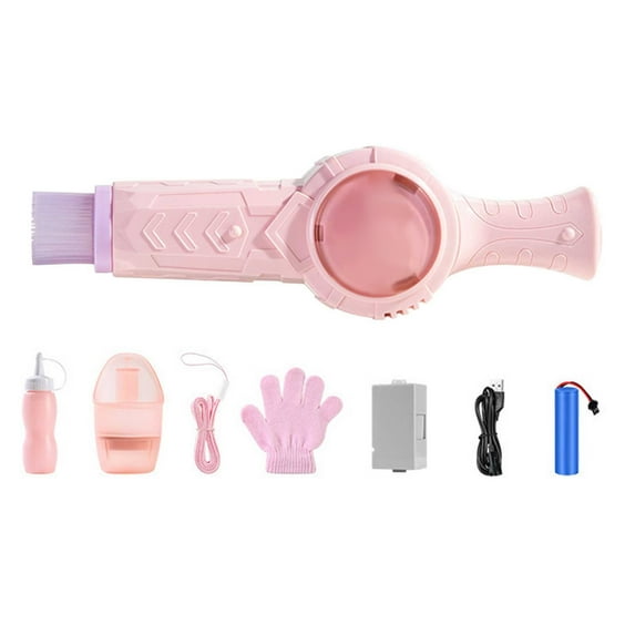 Magic Bubble Wand Fog, Rechargeable Automatic Electric Smoke Bubble Machine, Colorful Lights & Music, Bubble Fog Game for Parties, Beaches, Summer