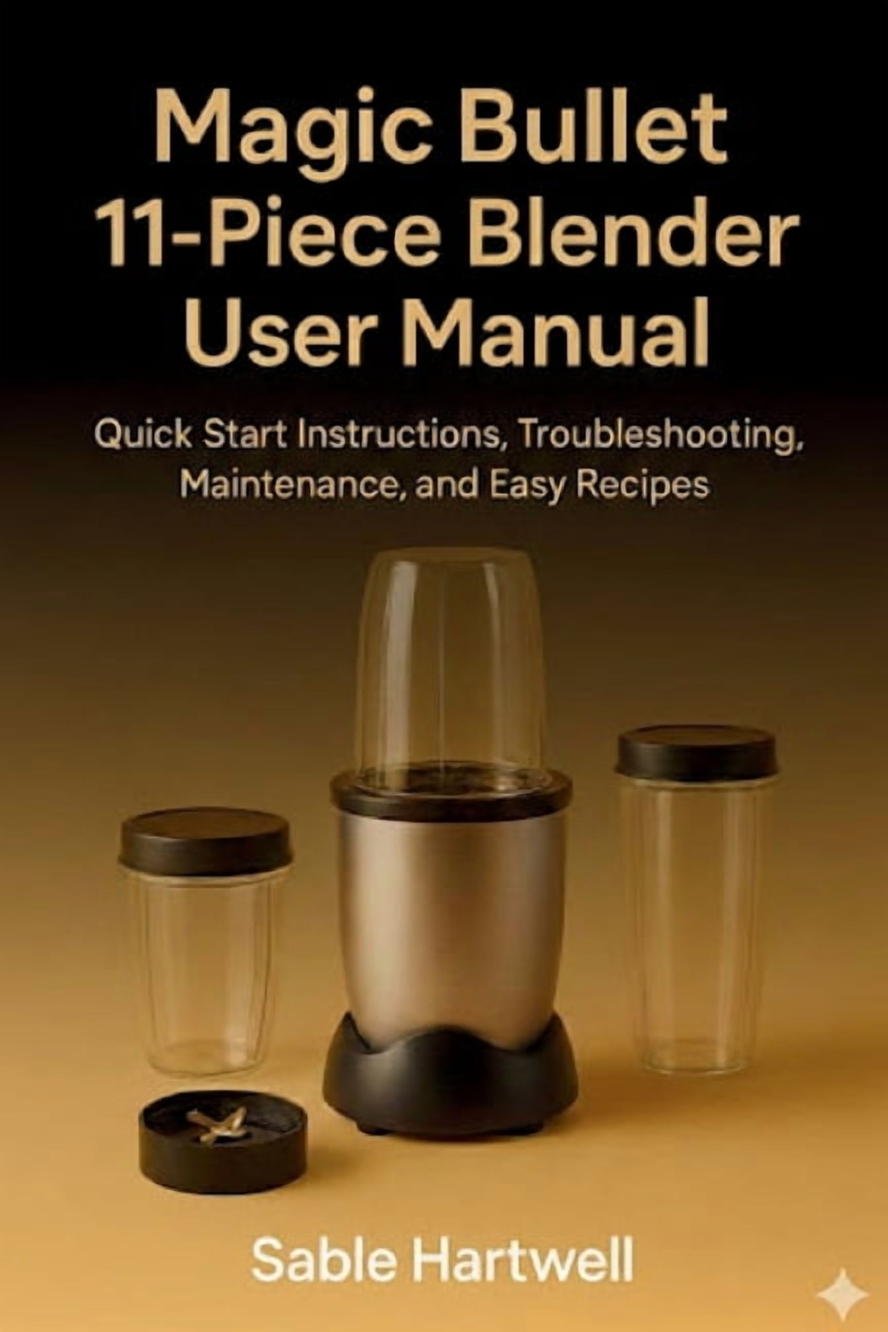 Magic Bullet 11-Piece Blender User Manual: Quick Start Instructions, Troubleshooting, Maintenance, and Easy Recipes., (Paperback)
