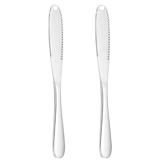 Magic Butter Knife Spreader and Curler, Curl Your Butter with Ease Different WaysSilver