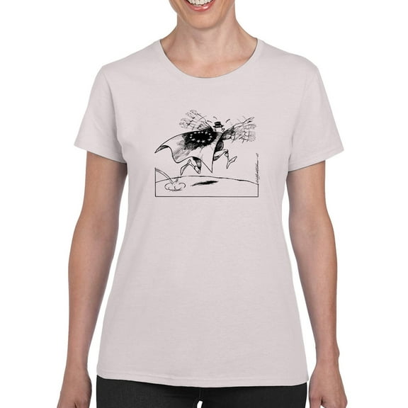 Magic Cape T-Shirt Women -Wilfred Hildonen Designs, Female 4X-Large