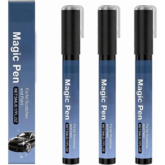 Magic Car Scratch Remover Pen, 2026 New Car Paint Repair Pen, Portable Auto Scratch Remover for Garage and Home Use, Universal Car Touch Up Pen (3pcs)Q