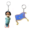 thumbnail image 1 of Magic Carpet & Jasmine Toddler Baby Key Ring Keychain PVC Figure Charm Aladdin, 1 of 1