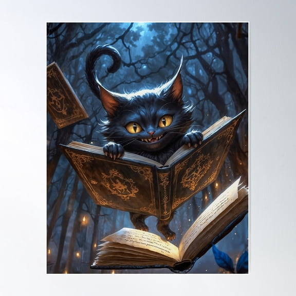 Magic Cat Cheshire Cat Poster Wall Art Bedroom Wall Art Home Decor Office Wall Art