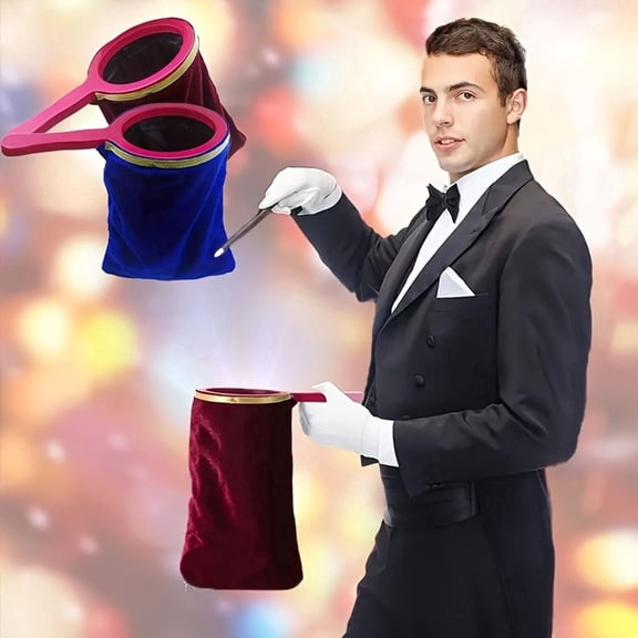 Magic Change Bag with Handle, Professional Magic Trick Prop for Kids & Adults, Classic Magic Show Accessory, Perfect for Stage Performance and Party Fun