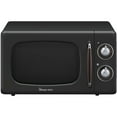 thumbnail image 1 of Magic Chef 0.7-Cu. Ft. 700W Retro Countertop Microwave Oven in Black, 1 of 4