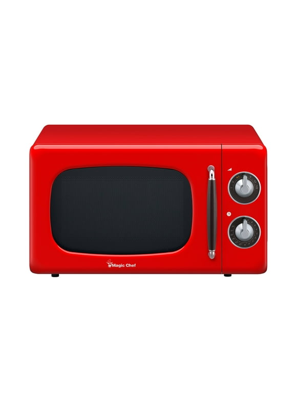 Magic Chef 0.7 Cu ft. 700 Watt Countertop Microwave in Red, New