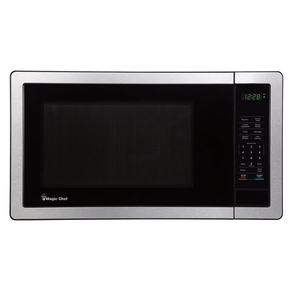 Magic Chef 1.1-Cu. Ft. 1,000-Watt Digital Touch Countertop Microwave (Silver)