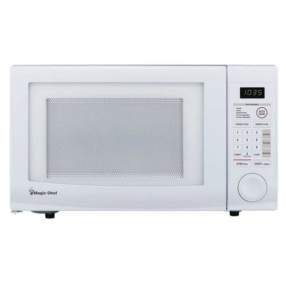 Open Box Magic Chef 1.1 cu. ft. Countertop Microwave Oven - White - HMD1110W 1.1 cu. ft. Countertop Microwave Oven