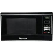 Magic Chef 1.6 Cu. ft. 1100W Countertop Microwave Oven with Push-Button Door in Black, New