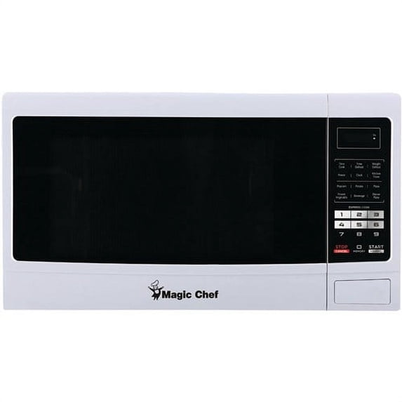 Magic Chef 1.6 cu. ft. 1100-Watt Countertop Microwave Oven - White MCM1611W Microwave Oven