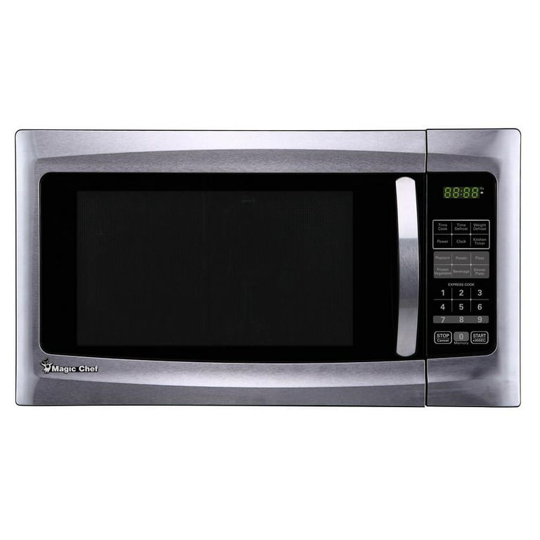 Magic Chef 1.6Cu.Ft. 1100W Countertop Microwave w/ Stylish Door