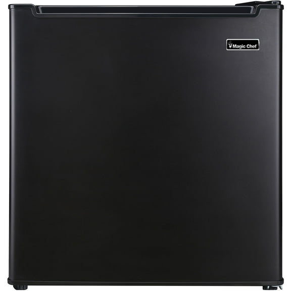 Magic Chef 1.7 Cu ft One-Door No Freezer Mini Fridge, Black, E-Star