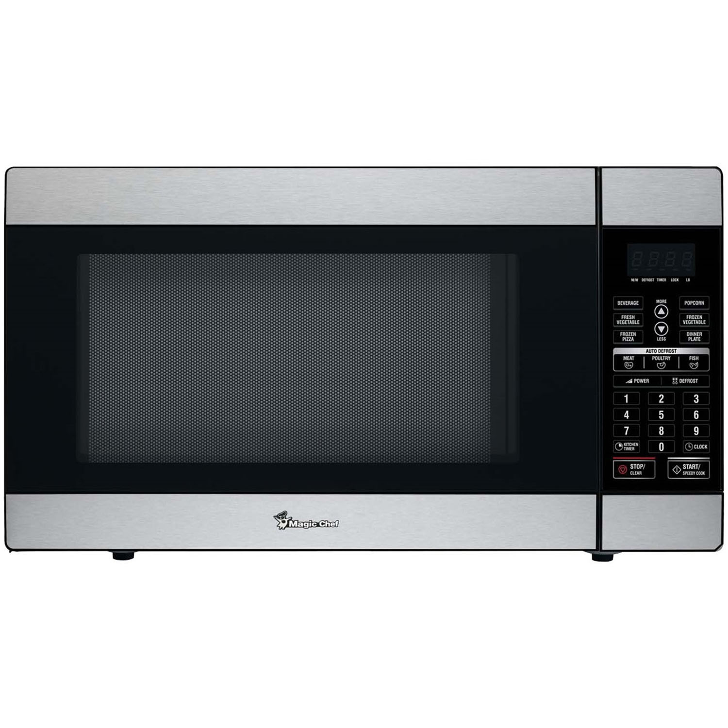 Magic Chef 1.8 Cu. Ft. 1100W Countertop Microwave Oven in Stainless Steel - image 1 of 3