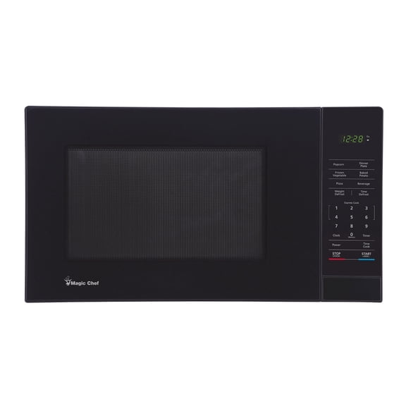 Open Box Magic Chef 1000 Watt 1.1 Cubic Feet Digital Touch Microwave, Black