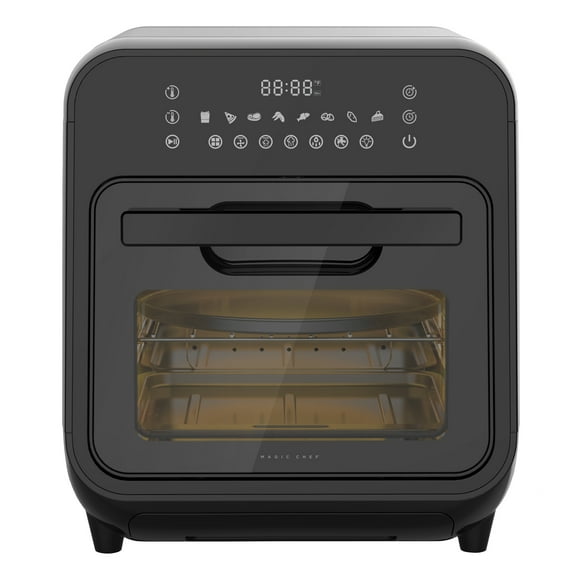 Magic Chef 15 L Steam Air Fryer, Black - Touch Screen Controls