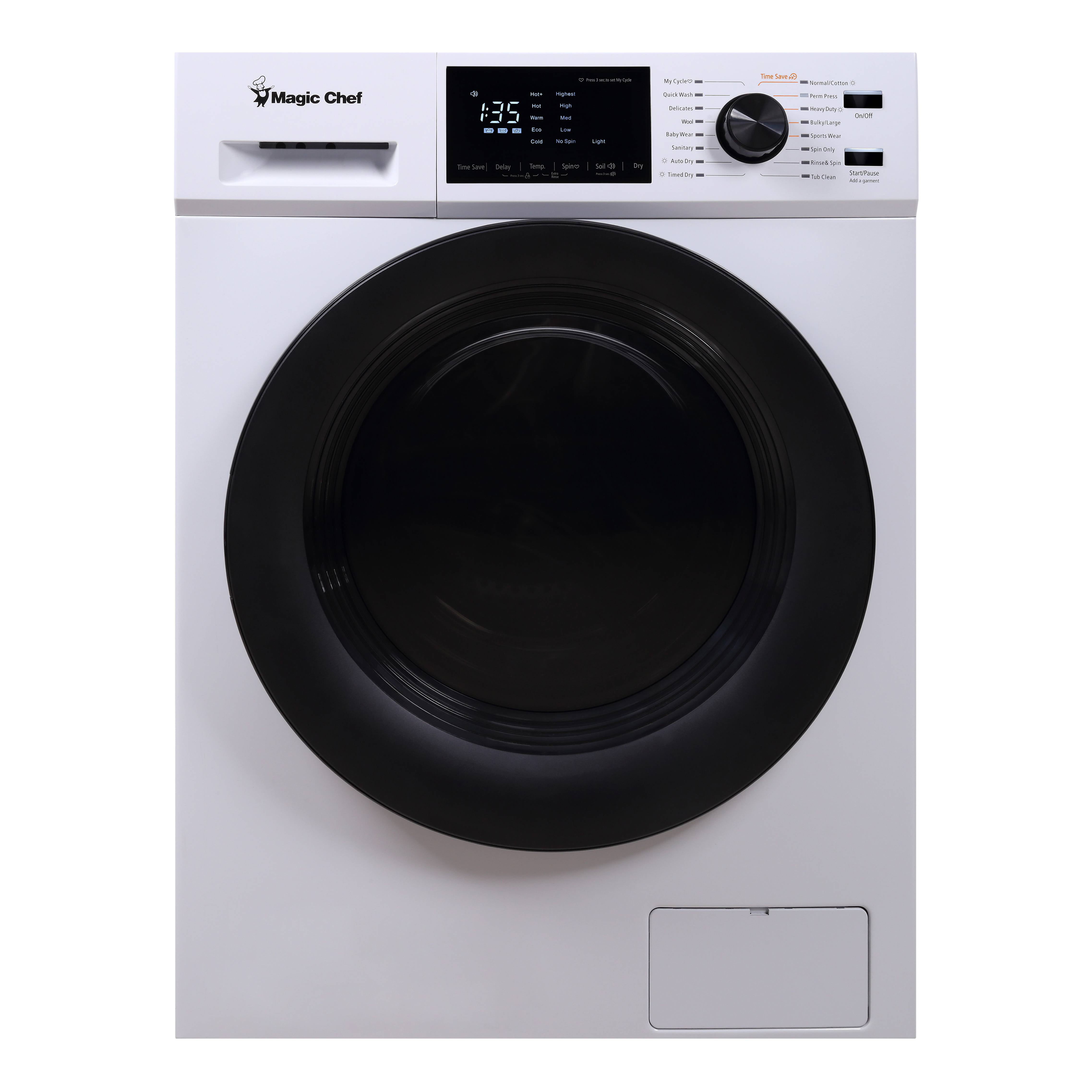 BLACK+DECKER 2.7 Cubic Feet cu. ft. Portable Washer & Dryer Combo in White  with Child Safety Lock