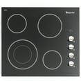 thumbnail image 1 of Magic Chef 24" Ceramic Glass Electric Cooktop with 4 Elements, Black, 1 of 8