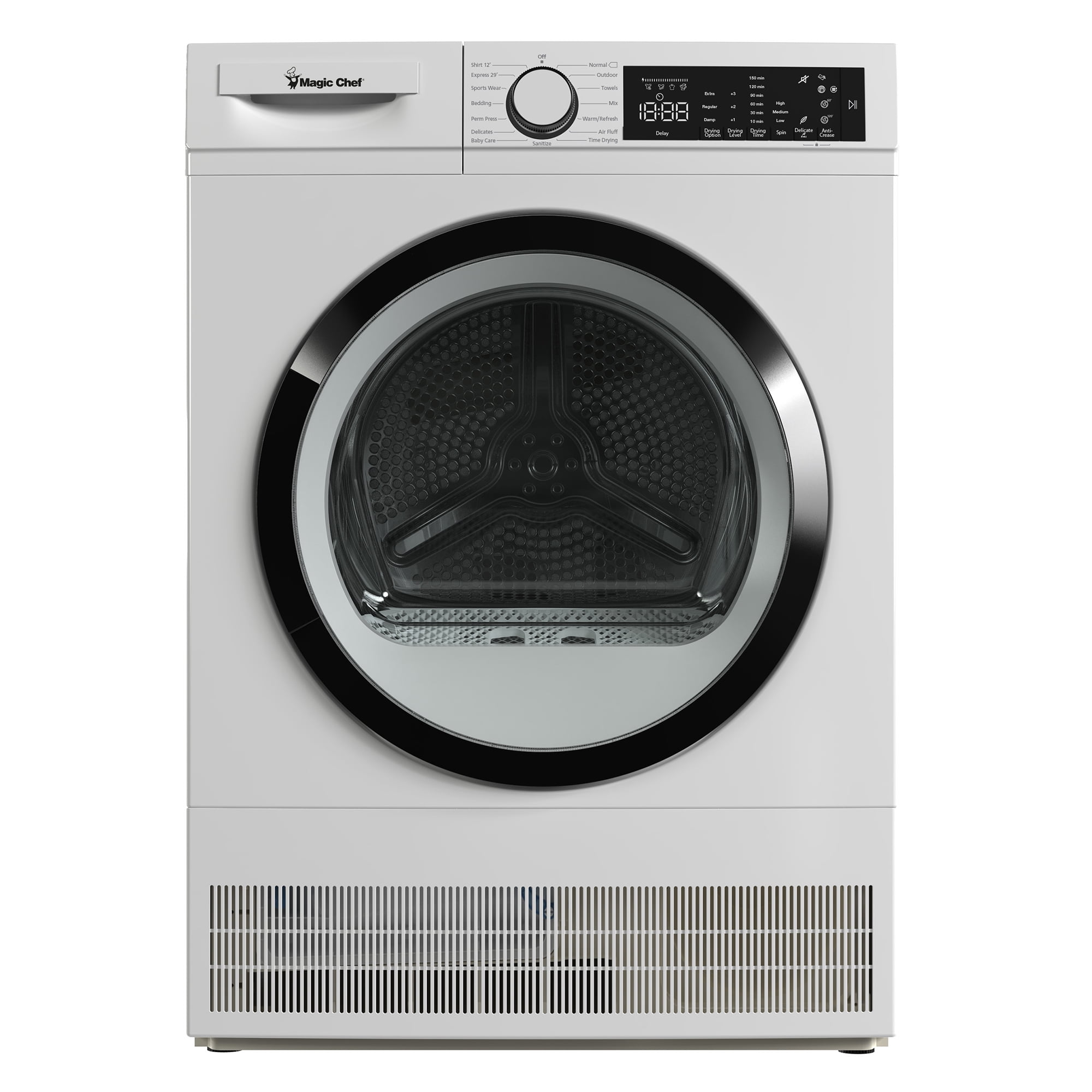 Magic Chef 24-Inch White Stackable Front Load Electric Dryer