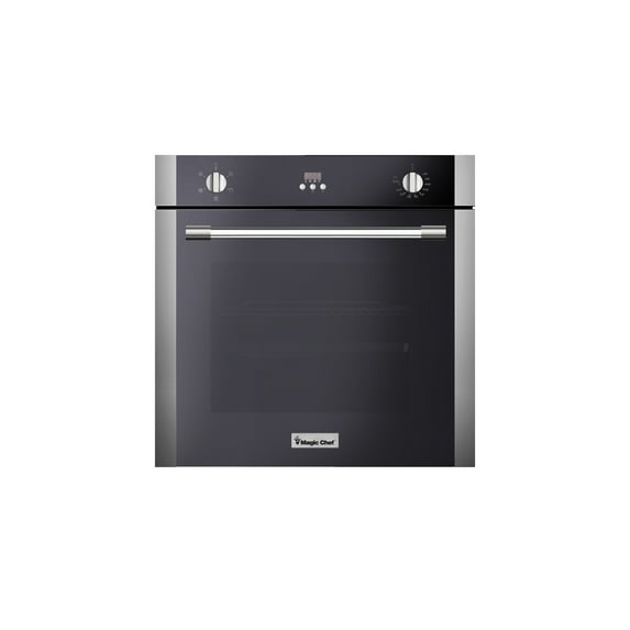 Magic Chef 24 Inch Built-In Wall Oven, Stainless and Black
