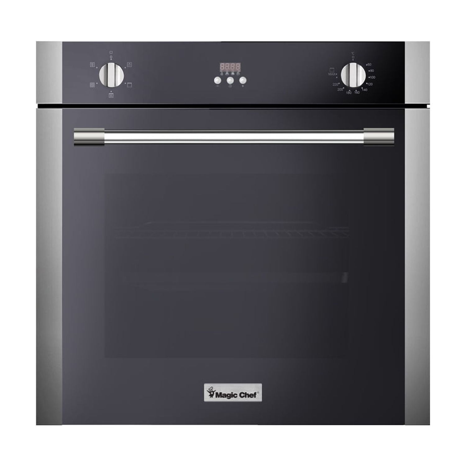 Magic Chef 24 Inch Built-In Wall Oven, Stainless and Black