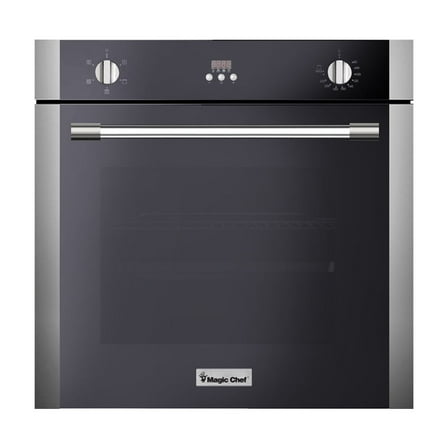 Magic Chef 24 Inch Built-In Wall Oven, Stainless and Black