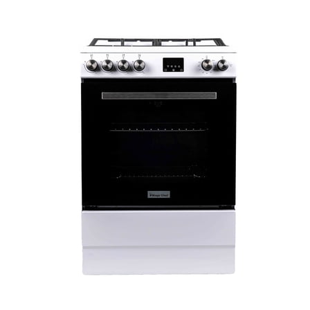 Magic Chef 24 in 4-Burner Freestanding Gas Range in White in White