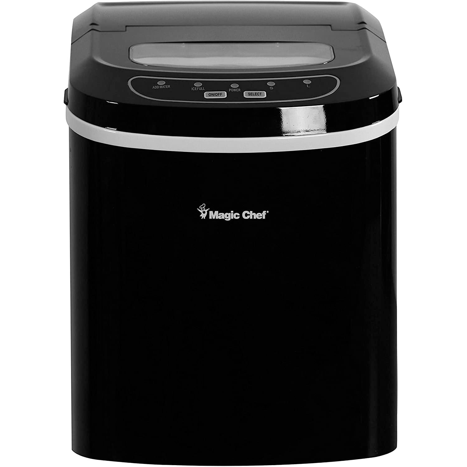 Magic Chef 27 lb. Capacity Countertop Portable Ice Maker, Black