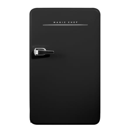 Magic Chef 3.2 cu. ft. Retro Mini Refrigerator in Black without Freezer in Black