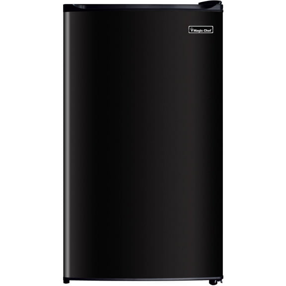 Magic Chef 3.5 cu ft Compact Single Door Refrigerator, Black