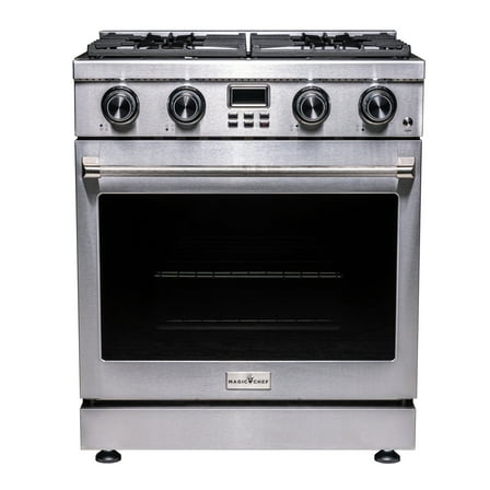 Magic Chef 30 Inch Freestanding Gas Range in Stainless Steel